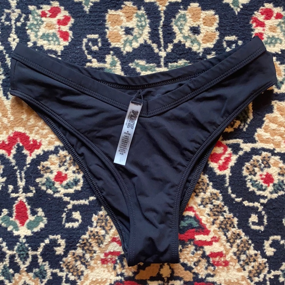 NWOT VS Black cheeky swim bottoms